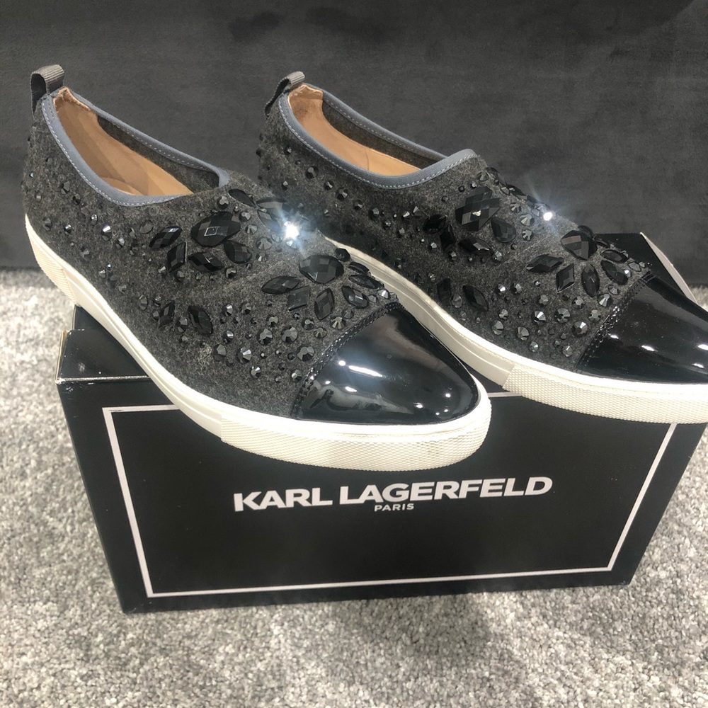 Women Karl Lagerfeld Arden Jeweled slip on sneaker